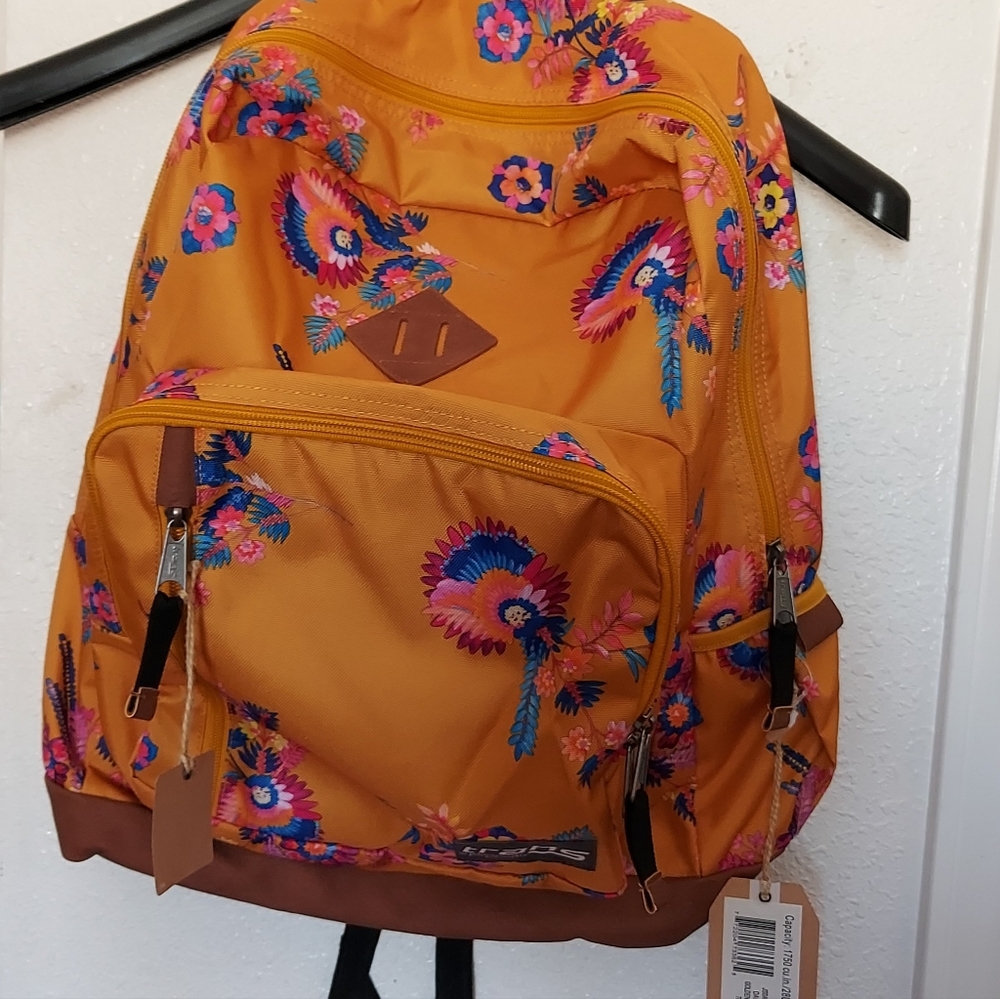 Flower Jansport Trans 18" Dakota Backpack NWT